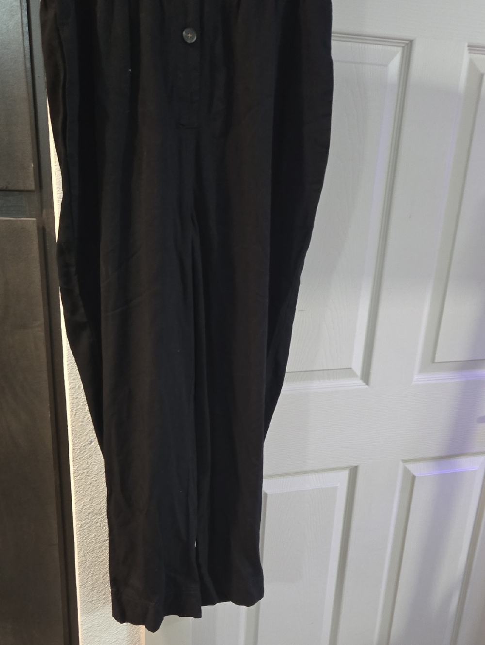 Everlane Black Utility Button-Front Jumpsuit with Chest Pockets - Picture 4 of 5